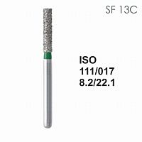 Бор алмазный MANI SF-13C по ISO 111, цилиндр ,017 х 8.2 х 22.1 мм, зернистость C, 5 штук от Атридент