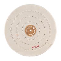 Круг полировочный для шлифмотора  бязевый белый Sheshan Brush, диаметр 6 дюймов, 40 слоёв, 10шт. Круг полировочный для шлифмотора  бязевый белый Sheshan Brush, диаметр 6 дюймов, 40 слоёв, 10шт.