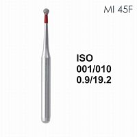 Бор алмазный MANI MI-45F по ISO 001, шар ,010 х 1.6 х 19.2 мм, зернистость F, 5 штук