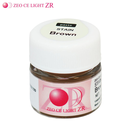 Краситель ZEO CE LIGHT ZR Stain Brown, паста 3.5гд/оксида циркония и керамики предназ. д/ZrO от Атридент
