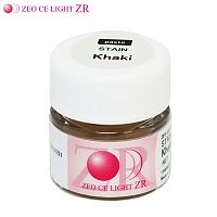 Краситель ZEO CE LIGHT ZR Stain Khaki, паста 3.5гд/оксида циркония и керамики, предназ. д/ZrO