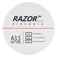 Диск циркониевый Razor 1100, размер 98х16мм, оттенок A3.5, однослойный