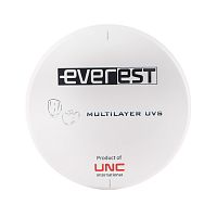 Диск циркониевый Everest Multilayer UVS, размер 95х16 мм, цвет B2, многослойный, для ускоренной синтеризации за 40 минут