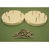 Треггер керамический KWI, диаметр 80мм, круглый, с 40 металлическими штифтами, 2шт.