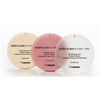 Диск из поликарбоната KZR-CAD Denture PC, оттенок Pink, размеры 98,5х30мм. YAMAKIN (Япония)