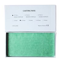 Восковые пластины литейные, тонкое рифление, толщина 0,35мм, 15шт.