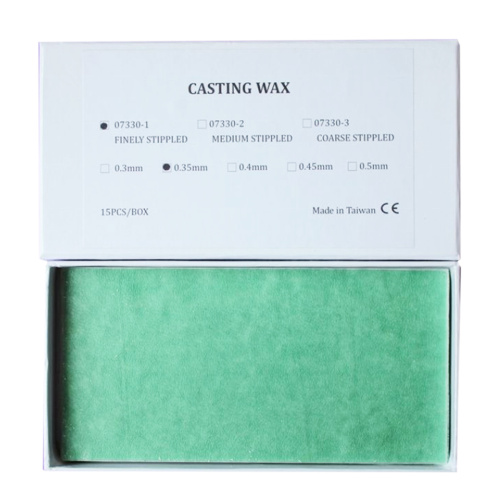 Восковые пластины литейные, тонкое рифление, толщина 0,35мм, 15шт. от Атридент