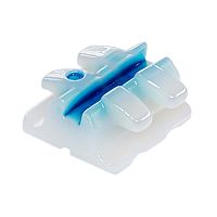 Брекеты COBY STR-022-3-3 из диоксида циркония,верхние,нижние,правые,левые на 1,2 и 3 зубы,.022",ROTH