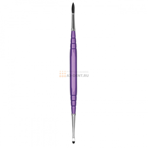 Инструмент моделировочный для воска ручка фиолетовая, насадки (А7,В2)  фото 6