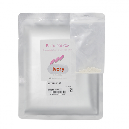 Пластмасса Basis POLYCA (Ацетал), для термо-пресса, цвет Ivory, 100 г. от Атридент