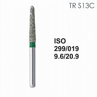 Бор алмазный MANI TR-S13C по ISO 299, торпеда ,019 х 9.6 х 20.9 мм, зернистость C, 5 штук