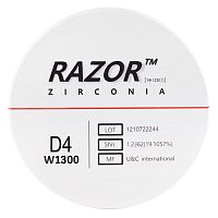 Диск циркониевый Razor 1300, размер 95х25мм, оттенок D4, однослойный