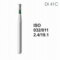 Бор алмазный MANI DI-41C по ISO 032, обр.конус ,011х 2.4 х 19.1 мм, зернистость C, 5 штук