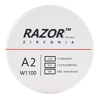Диск циркониевый Razor 1100, размер 98х16мм, оттенок A2, однослойный