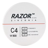 Диск циркониевый Razor 800, размер 95х16мм, оттенок C4, однослойный
