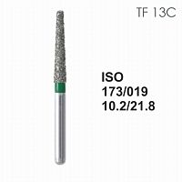 Бор алмазный MANI TF-13C по ISO 173, конус ,019 х 10.2 х 21.8 мм, зернистость C, 5 штук