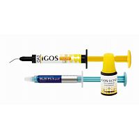 Композит пломбировочный iGOS Low Flow, оттенок: OA3, масса 2,6г (1,5мл),iGOS-Bond-1шт./уп.,Multi Etchant-1 шт./уп.