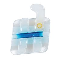 Брекеты COBY STR-U3L-018H из диоксида циркония,верхние левые на 3 зуб,паз.018",с крючком,ROTH