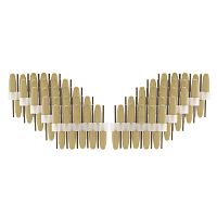 Полир силиконовый для пластмасс, "закругленный конус"10*24 мм, жесткость FINE, 100 шт