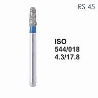 Бор алмазный MANI RS-45 по ISO 544, конус ,018 х 4.3 х 17.8 мм, зернистость S, 5 штук от Атридент
