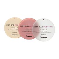 Диск из поликарбоната KZR-CAD Denture PC, оттенок Pink, размеры 98,5х30мм. YAMAKIN (Япония)