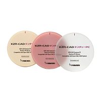 Диск из поликарбоната KZR-CAD Denture PC, оттенок A2, размеры 98,5х25мм. YAMAKIN (Япония)