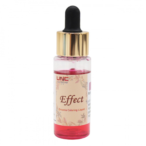 Краситель U&C Effect Pink жидкий на водной основе для диоксида циркония, 30 мл. от Атридент фото 3