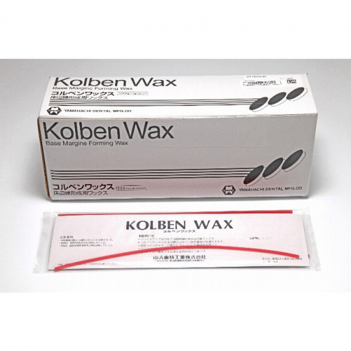 Воск для формирования краёв базиса Kolben Wax, упаковка - 500 прутков, YAMAHACHI (Япония) от Атридент