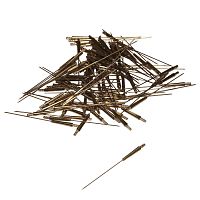 Штифт SONG YOUNG  NEEDLE END PINS латунный, дуговой острый, длина штифта 17,5мм, длина иглы 43мм,100шт.