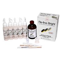 Пластмасса Re-Fine Bright самотвердеющая (3 минуты), цвет A3.5, набор 5 х 50 г + 260 мл.