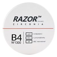 Диск циркониевый Razor 1300, размер 95х16мм, оттенок B4, однослойный