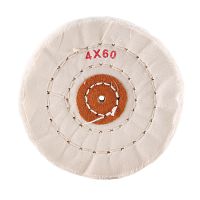 Круг полировочный для шлифмотора  бязевый белый Sheshan Brush, диаметр 4 дюйма, 60 слоёв, 10шт.