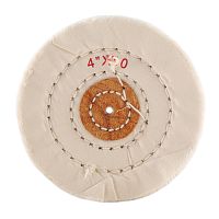 Круг полировочный для шлифмотора  бязевый белый Sheshan Brush, диаметр 4 дюйма, 40 слоёв, 10шт.