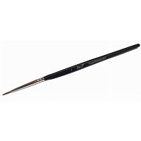 Кисть Dent для глазуровки натур.волос колонок размер 01, черная граненая деревянная ручка,EastRich(Т