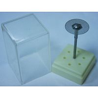 Диск сепарационный алмазный 2-сторонний,перфорированный мелкая зернистость,диаметр рабочей части 19 мм, 1 шт 