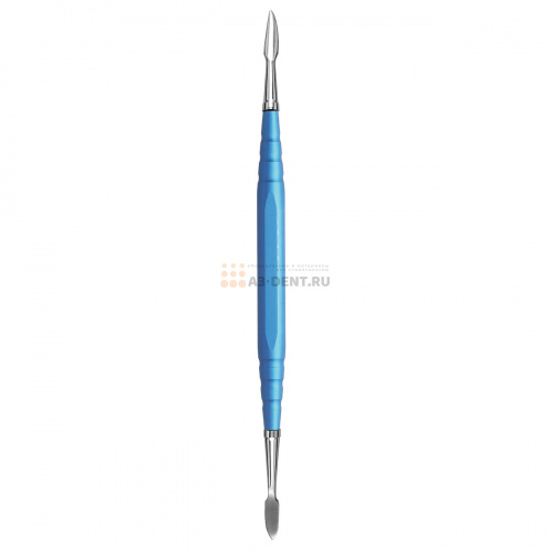 Резчик 07311 моделировочный зуботехнический двусторонний для работы с пластммассой и композитом, ручка длиной 95 мм голубая RA8, RA9 фото 5