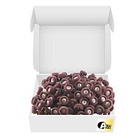 Фильц зуботехнический Sheshan Brush  синтетический коричневый,средний,на дискодержателе, диаметр 25мм, 144 шт