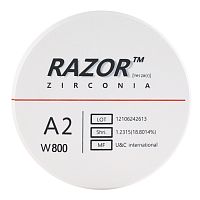 Диск циркониевый Razor 800, размер 95х16мм, оттенок A2, однослойный