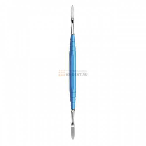 Резчик 07301 моделировочный зуботехнический двусторонний для работы с воском, ручка длиной 95 мм голубая с рабочими частями AT1 A3, Slim A4 фото 7