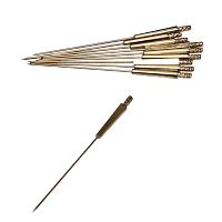 Штифт SONG YOUNG  NEEDLE END PINS латунный, дуговой острый, длина штифта 17,5мм, длина иглы 43мм,10шт.