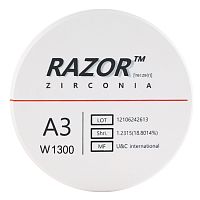 Диск циркониевый Razor 1300, размер 95х16мм, оттенок A3, однослойный